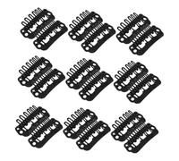 Happyyami 100 Piezas Clip De Peluca Clips Grapas Para Extensiones De Cabello Pinzas Para El Cabello Bloque De Peluca Pinzas De Pelo De Extensión Planchar Negro
