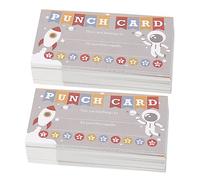 Happyyami 100 Piezas Tarjetas de Recompensa para Estudiantes Tarjetas de Perforación de Cartón Coloridas para Aula y Negocios de Enseñanza Divertidas para Motivar