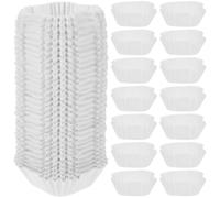Happyyami 1000 Moldes de Papel para Cupcakes Cuadrados Blancos, Capacillos Grandes para Muffins Resistentes a Altas Temperaturas, Ideales para Hornear Pasteles, Panecillos y Postres en Casa