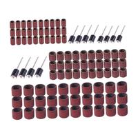 Happyyami 102 Piezas Tambores Lijado con Bandas Lija Pequeño Medio y Grande con Mandriles para Taladros Rotatorios y Uñas Compatible y Herramientas Rotativas Vidrio y Madera