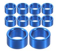 Happyyami 10piezas Anillas para Patas de Palomos Aluminio Duradero Identificación Reutilizable Bandas Entrenamiento para Jaulas de Pájaros Azul