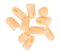 Happyyami 10piezas Dedales De Silicona Para Manicura Dedos Falsos De Repuesto Dedos Artificiales Funda Para Protectores De Gel Para Salones De