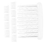 Happyyami 10piezas Peine Transparente Para Mujer Peine Lateral De Plástico Dientes Accesorio De Antideslizante Para Cabello Fino Para Cabello Rizado Para Tocados De Boda