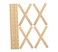 Happyyami 10piezas Regla De Madera Regla De Medición De Madera para Estudiantes y Artesanos para Proyectos Escolares Costura