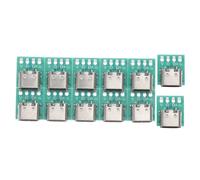 Happyyami 12 Piezas de Placa Convertidora USB C 3.1 Conectores Tipo C, Material PCB y Aleación de Zinc, Transmisión de Datos Estable y Fácil de Instalar para Cables y Electrónica