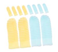 Happyyami 12piezas Cepillo De Dedo Para Mascotas Cepillo Lavable Para Perros y Gatos Diseño Específico Para Limpieza Eficaz Para Cachorros y Gatos Colores