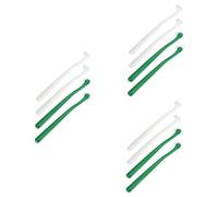 Happyyami 12piezas Cepillo De Dientes Para Mascotas Cabezal Pequeño Cepillo Manual Ergonómico Para Limpieza Oral De Gatos y Perros Material De Cuidado Eficaz y Saludable