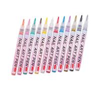 Happyyami 12piezas Rotuladores Para Decorar Uñas Kit De Pintauñas Diseño Ergonómico Fácil De Usar