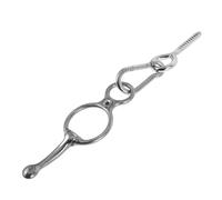 Happyyami 1juego Anillo De Sujeción para Caballo De Acero Inoxidable Equipos De Entrenamiento Humanitarios con Hebilla De Liberación Rápida y Ojal Accesorios para Caballos Establo Color