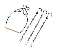 Happyyami 1juego Juguete Colgante para Aves Soporte para Periquitos y Loros Jaula De Hierro Portátil Estación para Entrenamiento De Aves Cadenas