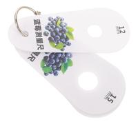 Happyyami 1juego Regla Medidora de Diámetro para Arándanos y Cerezas Herramienta Duradera de Plástico Resistente Calibrador con Orificios para Clasificación Precisa de Frutos Pequeños