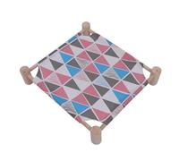 Happyyami 1pieza Cat Hammock Colgante para Gatos Cama Suave y Duradera para Hogar y Mascotas Cama para Dormir y Descansar Fácil De Limpiar Olores Diseño Geométrico