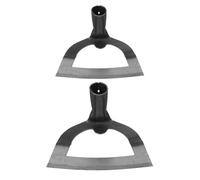Happyyami 2 azadas huecas para jardinería, desherbadoras con hoja afilada para cavar, cultivar y eliminar malezas resistentes, para plantar en granjas y usar en el patio.