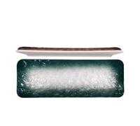 Happyyami 2 Bandejas de Cerámica para Sushi Estilo Japonés 10 Pulgadas Color Verde Oscuro y Marrón Platos Prácticos para Sashimi y Servir Comida Japonesa Aptos para Lavavajillas y