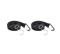 Happyyami 2 Correas de Sujeción Ajustables para Funda Coche Exterior, Color Negro, Hechas de Nailon Duradero, para Protección contra Viento, Compatibles Furgonetas y SUV, Accesorios Camper