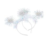 Happyyami 2 Diademas Para Diademas Rosas Con De Nieve Accesorio Para El Cabello Diadema Decorativa Con De Nieve Aros Para El Cabello Para Fiestas Decoración Para El