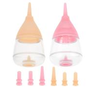 Happyyami 2 Juegos Biberones Sistema con Flujo Gatitos Lento Ergonómicos para y Antiahogo para Nutrir con Comodidad Cachorros