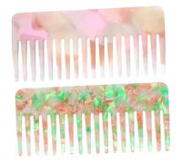 Happyyami 2 Peines Antiestáticos Para Desenredar El Cabello Con Cerdas Naturales Anchos Y Suaves Para Mujeres Y Hombres Con Lámina De Acetato