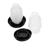 Happyyami 2 Piezas Automático Bebedero de Agua para Pollos Cubeta Dispensadora Segura para Aves Sistema Práctico para Gallinas y Pollitos Corral Fácil Limpieza y Uso