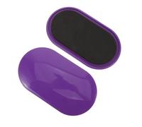 Happyyami 2 Piezas Deslizadores de Gimnasio Púrpura Ovalada | Material PP y EVA Resistente, Diseño Elegante para Usuarios de Yoga y Entrenamientos Hiit en Pisos Duros o Alfombra