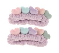 Happyyami 2 Piezas Diademas Elásticas para Mujer Cintas y Lavado Facial Accesorios Prácticos para Cuidado Diseño Simple y Ligero para y