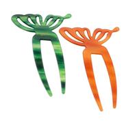 Happyyami 2 Piezas Horquilla accesorios para el cabello hanfu accesorios para el cabello palos de pelo para bollos palillos para cabello largo de polivinilo