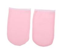 Happyyami 2 Piezas Máscara de mano de cera Guantes de cera Guantes para tratamiento de manos baños de parafina Cubrir caliente guantes hidratantes guantes cosméticos hidratantes tela rosa