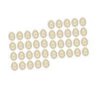 Happyyami 2 Series Joyas De De Uñas Encantos De Uñas Ultravioleta Conformado Hola Religioso Consejo Clavo Rhinestones for Nails Chicas Aleación Golden 30 Piezas*2