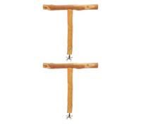 Happyyami 2 Soportes de Entrenamiento para Aves: Percha portátil en Forma de T para Loros, Plataforma giratoria de sobremesa para periquitos, cotorras, agapornis y cacatúas.