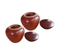Happyyami 2 Urnas Pequeñas Ligeras y Elegantes para Cenizas Humanas y Mascotas de Madera Diseño Compacto y Sellado Hermético para Memorial