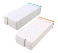 Happyyami 200 Hojas de Tarjetas de Reloj para Fichaje de Horas, Material de Cartón Resistente y Diseño Sencillo para Uso en Oficina y Control de Asistencia