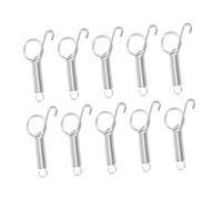 Happyyami 20piezas Ganchos De Metal Unid para Cerradura De Jaulas Fijación para Conejos Perros Gatos Pájaros Cobayas Mascotas Animales Pequeños Plateados