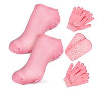 Happyyami 2juegos Calcetines Exfoliantes y Hidratantes Guantes Para Spa Cuidado Integral