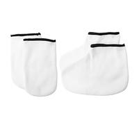 Happyyami 2pares Guantes y Calcetines Para Parafina Kit De Exfoliación Hidratación Para Manos y Pies Cobertura Térmica Para Spa Casero y Uso Profesional De Cera Cálida
