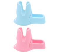 Happyyami 2piezas Dosificador Agua Soporte Plástico Botella Hámster Estante Dispensador Bebidas