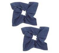 Happyyami 2piezas Lazo Pelo Bufanda Cuadrada Coleteros Elásticos Lazo Coleteros Grandes Para Niñas Estilo Retro Para Fiestas Trabajo Ropa Informal