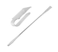 Happyyami 2piezas Paletas De Colores Paletas Acrílicas Transparentes Mango Paletas De Maquillaje Para De Mano De Espátula Para Maquillaje De Salón