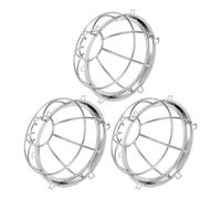 Happyyami 3 Piezas Cubierta Metálica Protectora para Cabezal de Rociador contra Incendios y Sensor de Humo Detección Estable y Defensa Integral para Oficina y Obra