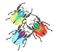 Happyyami 3piezas De Pared De Metal Colgantes Decorativos Decoración Exterior Hierro Resistente Colores Vibrantes