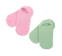 Happyyami 4 Piezas calcetines de máscara de pie calcetines hidratantes para el talón calcetines hidratantes mujer loción calcetines depurador de pies piel muerta tela