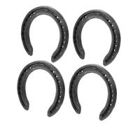 Happyyami 4 Piezas Herradura Herramientas De Pezuña De Vaca Zapatos De Caballo Herramienta De Herrador De Caballos Herramientas para Herrar Caballos Clavo De Pezuña Black Planchar