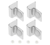 Happyyami 4 Piezas Soporte De Cubierta para Pecera Esponja Retoños Reemplazo De La Tapa De La Pecera Accesorios Comedero para Peces Acuario con Bomba De Aire Juguete Silver Acero Inoxidable