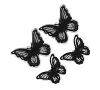 Happyyami 4 Pinzas Para El Pelo De De Halloween De Doble Capa De Encaje De Malla De, Horquillas Para El Pelo Bordadas, Lazos Para El Pelo, Disfraz De Halloween, Tocados,