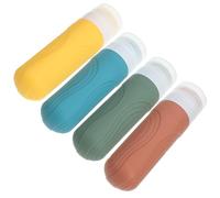 Happyyami 4Piezas Botella De Champú y Acondicionador Recargable De Pack De Unidades Para Artículos Viaje Dispensadores Vacíos