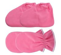 Happyyami 4piezas Guantes De Parafina Para Manos y Pies Funda De Spa Calentador Para Depilación