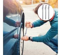 Happyyami 5 Bolígrafos Medidores de Presión de Neumáticos de Coche Color Plateado Herramienta Portátil para Medir Psi Comprobador Automático para Automóviles Suv Motocicletas y