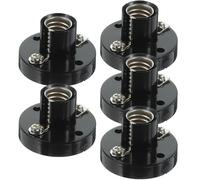 Happyyami 5 Piezas Portalámparas E10 Casquillo de Rosca, Base de Aleación y Baquelita, Soporte para Bombillas Fácil de Instalar, Adecuado para Experimentos Eléctricos y Hogares