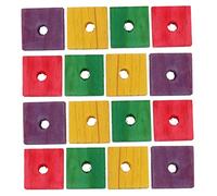 Happyyami 50piezas Juguetes Masticables para De Madera Juguete para Morder Pájaros Divertido para Hacer Tú Mismo para DIY Colgante para