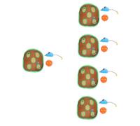 Happyyami 5juegos Túneles para Gatos Diseño De Ratón Juguete Interactivo para Exploración Felina Túnel De Estimulación para Mascotas