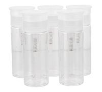 Happyyami 5piezas Botellas De Plástico Rellenables De Unidades Botella Dispensador Fumigadora Pulverizador Para Esmalte De Uñas Recipiente De Viaje Plástico Bpa